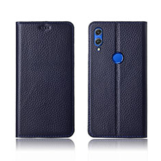 Leather Case Stands Flip Cover L04 Holder for Huawei Honor View 10 Lite Blue