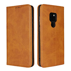 Leather Case Stands Flip Cover L04 Holder for Huawei Mate 20 Orange