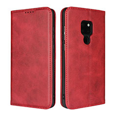 Leather Case Stands Flip Cover L04 Holder for Huawei Mate 20 Red