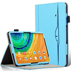 Leather Case Stands Flip Cover L04 Holder for Huawei MatePad Pro Sky Blue