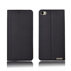 Leather Case Stands Flip Cover L04 Holder for Huawei MediaPad X2 Black