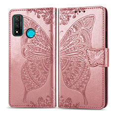 Leather Case Stands Flip Cover L04 Holder for Huawei Nova Lite 3 Plus Rose Gold
