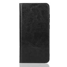 Leather Case Stands Flip Cover L04 Holder for Huawei Y7 (2019) Black