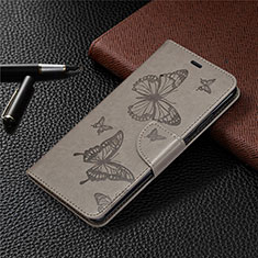 Leather Case Stands Flip Cover L04 Holder for Nokia 5.3 Gray