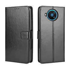 Leather Case Stands Flip Cover L04 Holder for Nokia 8.3 5G Black