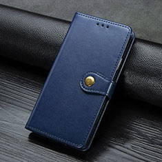 Leather Case Stands Flip Cover L04 Holder for Samsung Galaxy A31 Blue