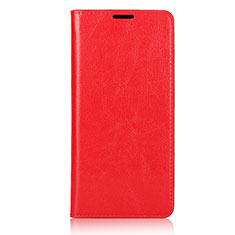 Leather Case Stands Flip Cover L04 Holder for Samsung Galaxy A71 5G Red