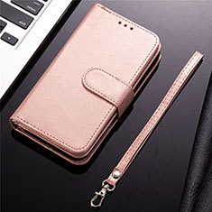Leather Case Stands Flip Cover L04 Holder for Samsung Galaxy S20 Plus 5G Rose Gold