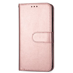 Leather Case Stands Flip Cover L04 Holder for Samsung Galaxy S20 Rose Gold
