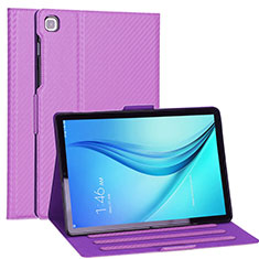 Leather Case Stands Flip Cover L04 Holder for Samsung Galaxy Tab S5e 4G 10.5 SM-T725 Purple