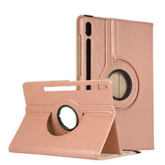 Leather Case Stands Flip Cover L04 Holder for Samsung Galaxy Tab S6 10.5 SM-T860 Rose Gold