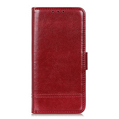 Leather Case Stands Flip Cover L04 Holder for Sony Xperia 5 II Red