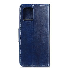 Leather Case Stands Flip Cover L04 Holder for Xiaomi Mi 10 Lite Blue