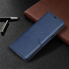 Leather Case Stands Flip Cover L04 Holder for Xiaomi Poco M2 Pro Blue