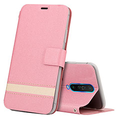 Leather Case Stands Flip Cover L04 Holder for Xiaomi Poco X2 Pink