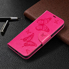 Leather Case Stands Flip Cover L04 Holder for Xiaomi Redmi 10A 4G Hot Pink