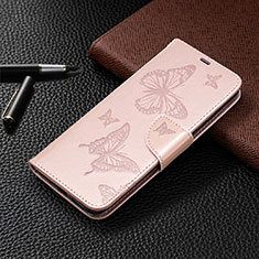 Leather Case Stands Flip Cover L04 Holder for Xiaomi Redmi 10A 4G Rose Gold