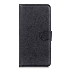 Leather Case Stands Flip Cover L04 Holder for Xiaomi Redmi 9 Black
