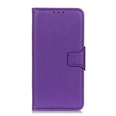 Leather Case Stands Flip Cover L04 Holder for Xiaomi Redmi 9AT Purple