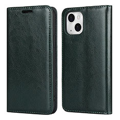 Leather Case Stands Flip Cover L05 Holder for Apple iPhone 13 Green