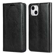 Leather Case Stands Flip Cover L05 Holder for Apple iPhone 13 Mini Black