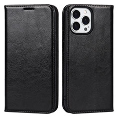 Leather Case Stands Flip Cover L05 Holder for Apple iPhone 13 Pro Max Black