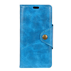 Leather Case Stands Flip Cover L05 Holder for Asus Zenfone 5 ZE620KL Blue