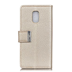 Leather Case Stands Flip Cover L05 Holder for Asus ZenFone V500KL Gold
