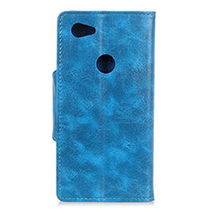 Leather Case Stands Flip Cover L05 Holder for Google Pixel 3a XL Blue