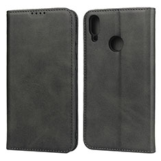 Leather Case Stands Flip Cover L05 Holder for Huawei Enjoy 9 Black