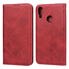 Leather Case Stands Flip Cover L05 Holder for Huawei Enjoy 9 Red