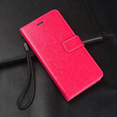 Leather Case Stands Flip Cover L05 Holder for Huawei Honor 9X Pro Hot Pink