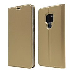 Leather Case Stands Flip Cover L05 Holder for Huawei Mate 20 Gold