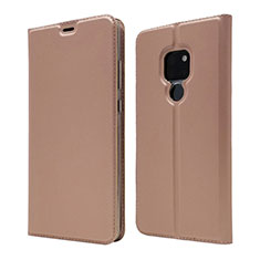 Leather Case Stands Flip Cover L05 Holder for Huawei Mate 20 Rose Gold