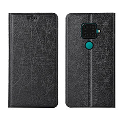 Leather Case Stands Flip Cover L05 Holder for Huawei Mate 30 Lite Black