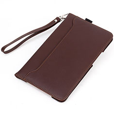 Leather Case Stands Flip Cover L05 Holder for Huawei MatePad Brown
