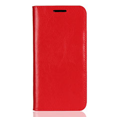 Leather Case Stands Flip Cover L05 Holder for Huawei Nova 3e Red