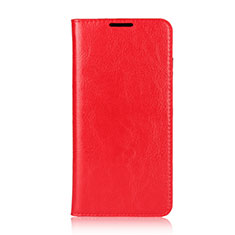 Leather Case Stands Flip Cover L05 Holder for Huawei Nova 4e Red