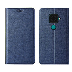 Leather Case Stands Flip Cover L05 Holder for Huawei Nova 5z Blue