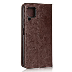Leather Case Stands Flip Cover L05 Holder for Huawei Nova 6 SE Brown