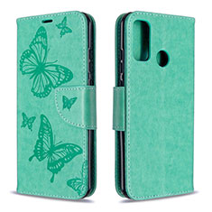 Leather Case Stands Flip Cover L05 Holder for Huawei Nova Lite 3 Plus Green