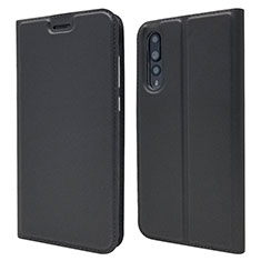 Leather Case Stands Flip Cover L05 Holder for Huawei P20 Pro Black