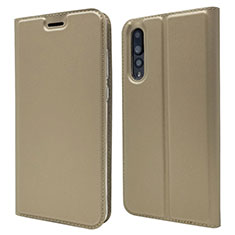 Leather Case Stands Flip Cover L05 Holder for Huawei P20 Pro Gold