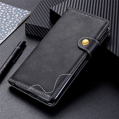 Leather Case Stands Flip Cover L05 Holder for Motorola Moto G9 Power Black