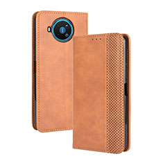 Leather Case Stands Flip Cover L05 Holder for Nokia 8.3 5G Orange