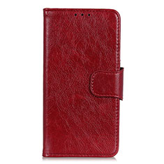 Leather Case Stands Flip Cover L05 Holder for OnePlus 7T Red