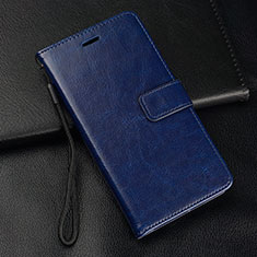 Leather Case Stands Flip Cover L05 Holder for Oppo K5 Blue