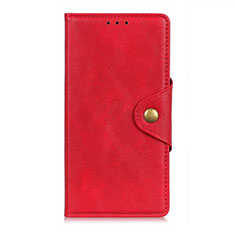 Leather Case Stands Flip Cover L05 Holder for Samsung Galaxy A31 Red