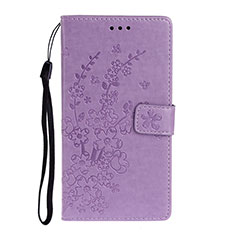 Leather Case Stands Flip Cover L05 Holder for Samsung Galaxy A51 5G Purple