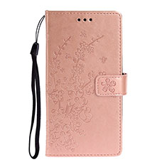 Leather Case Stands Flip Cover L05 Holder for Samsung Galaxy A51 5G Rose Gold